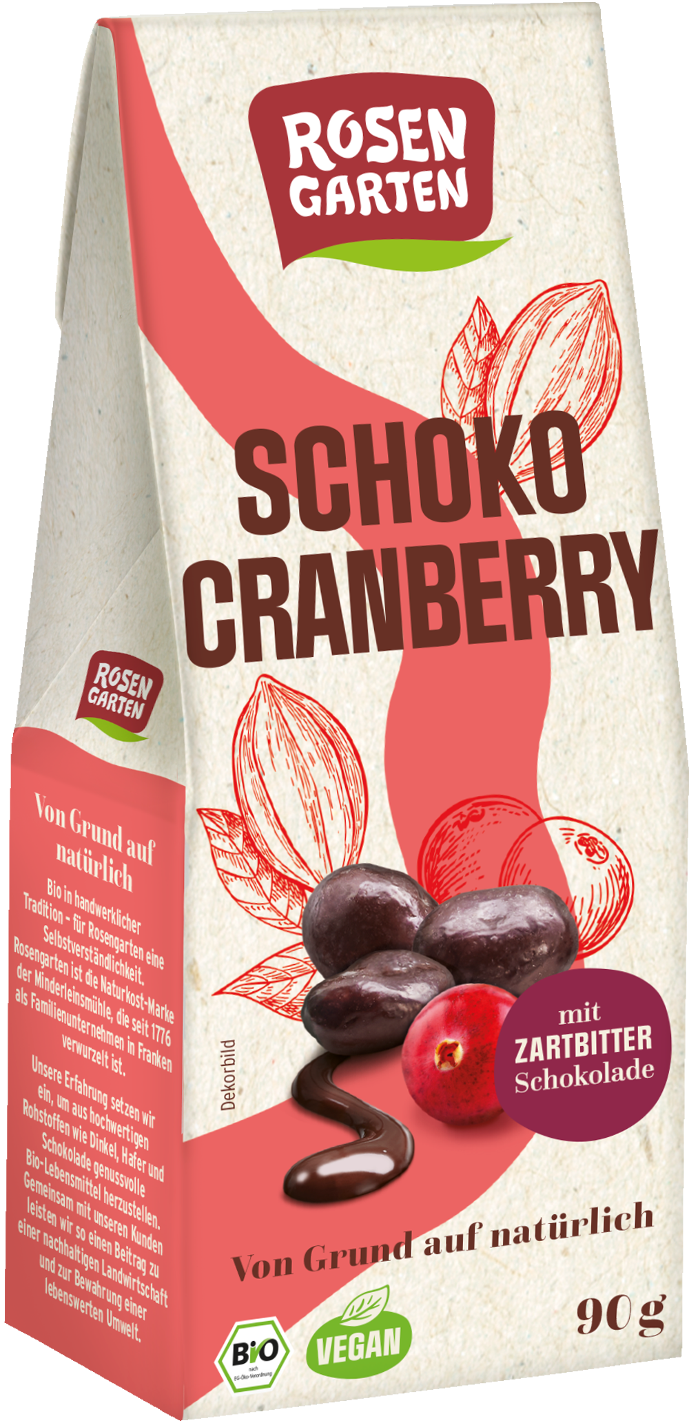 Rosengarten Schoko-Cranberry 90g