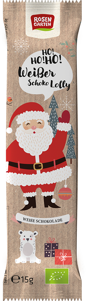 Rosengarten Schoko-Lolly Weißer Nikolaus 15g/W