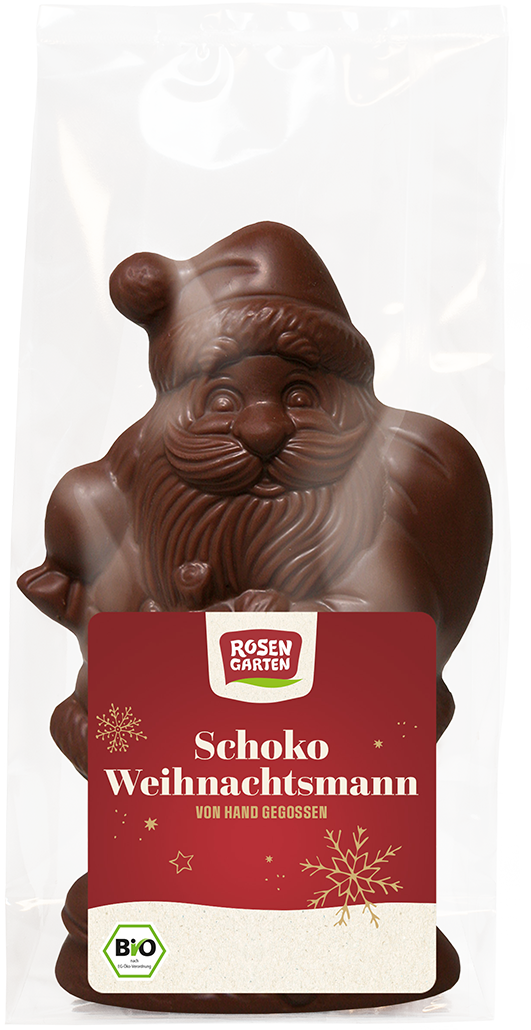 Rosengarten Weihnachtsmann Zartbitter vegan 80g/W