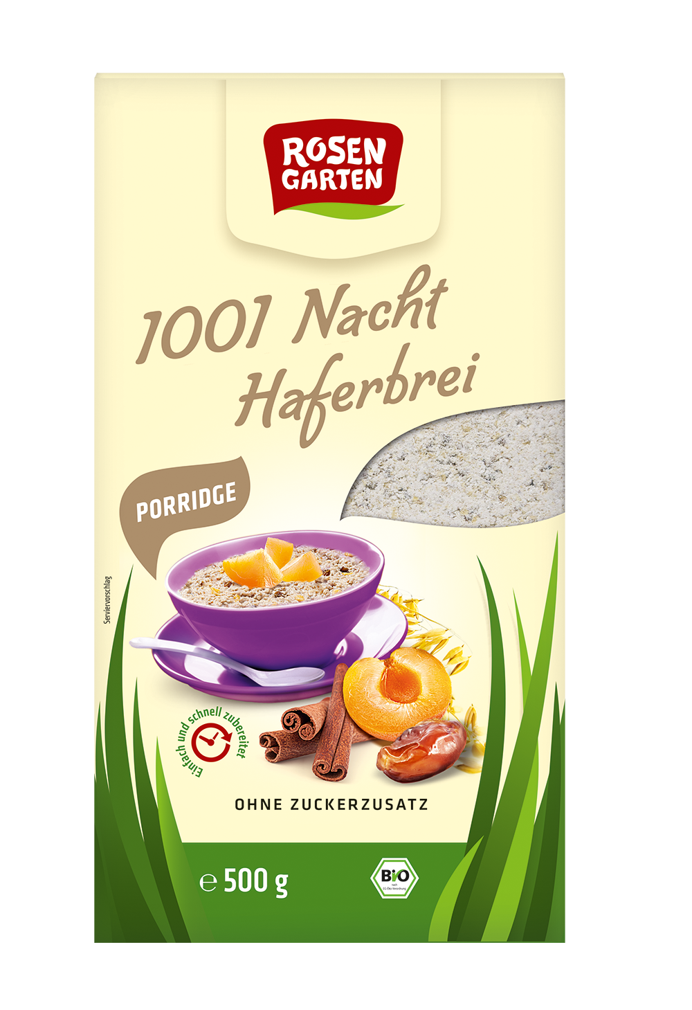 Rosengarten Porridge 1001-Nacht-Haferbrei - ungesüßt 500g