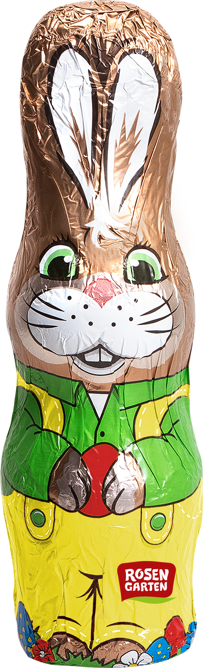 Rosengarten Vollmilch-Osterhase in Stanniolpapier 50g/S