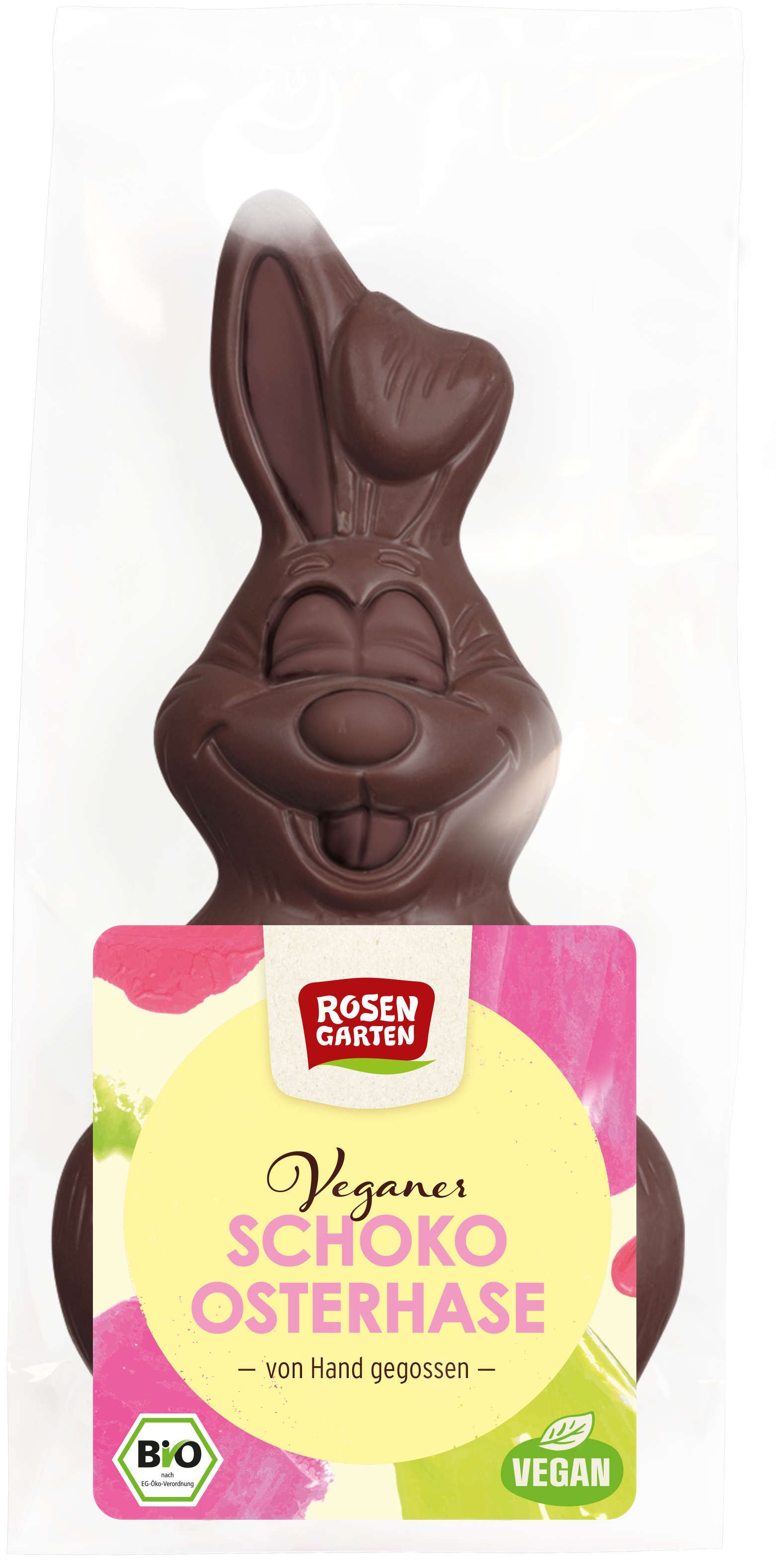 Rosengarten Veganer Schoko-Osterhase 80g/S
