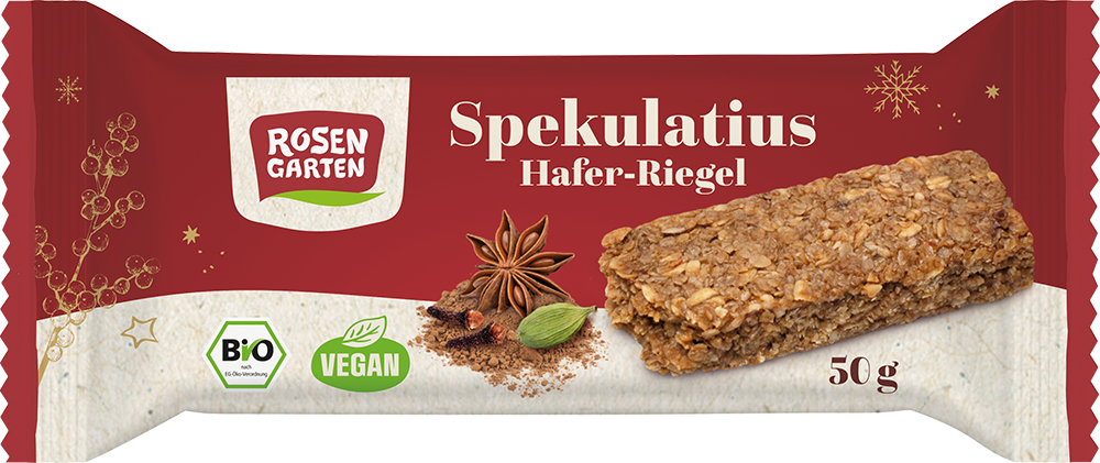 Rosengarten Spekulatius-Haferriegel vegan 50g/W