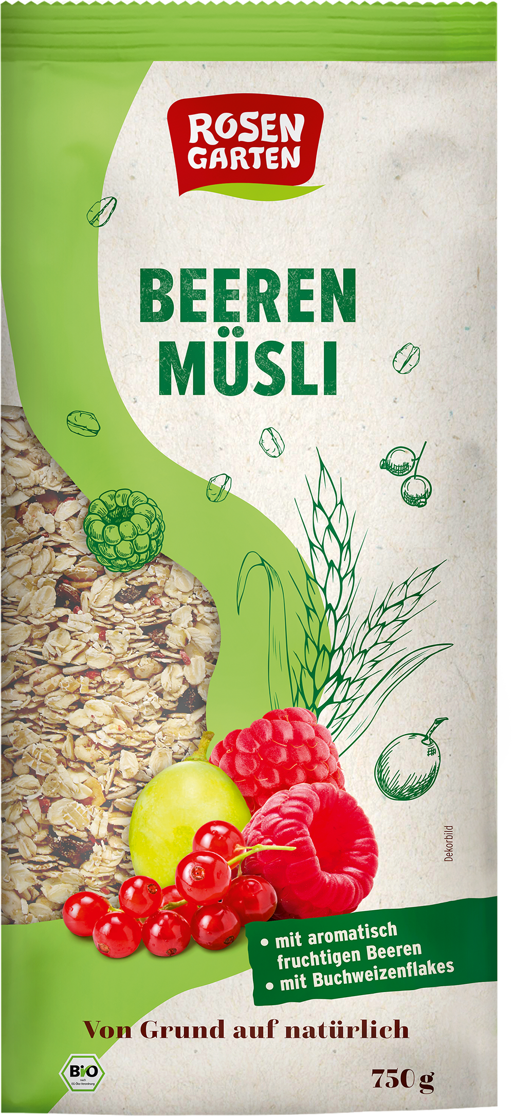 Rosengarten Beeren-Müsli 750g