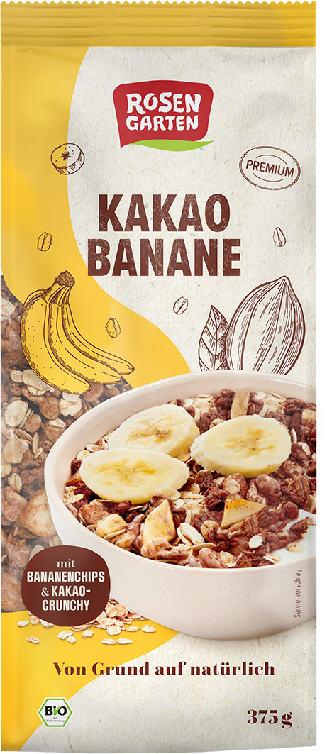  Rosengarten Kakao-Bananen-Müsli 375g