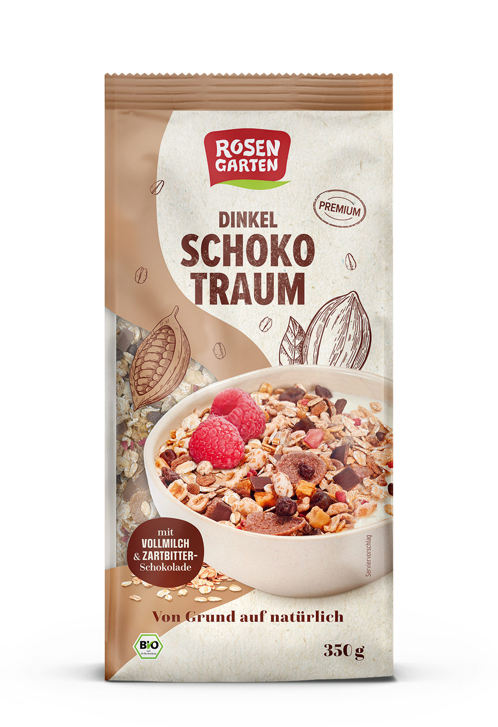 Rosengarten Dinkel-Schoko-Traum-Müsli 350g