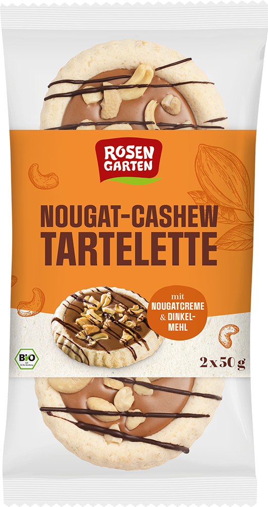 Rosengarten Nougat Cashew Tartelette Duo 100g