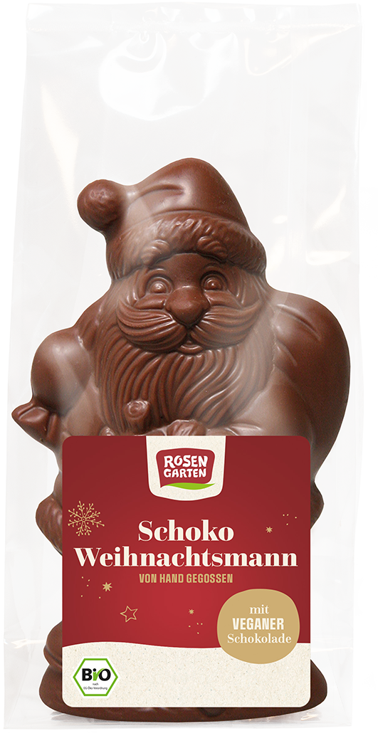 Rosengarten Weihnachtsmann Schoko vegan 90g/W