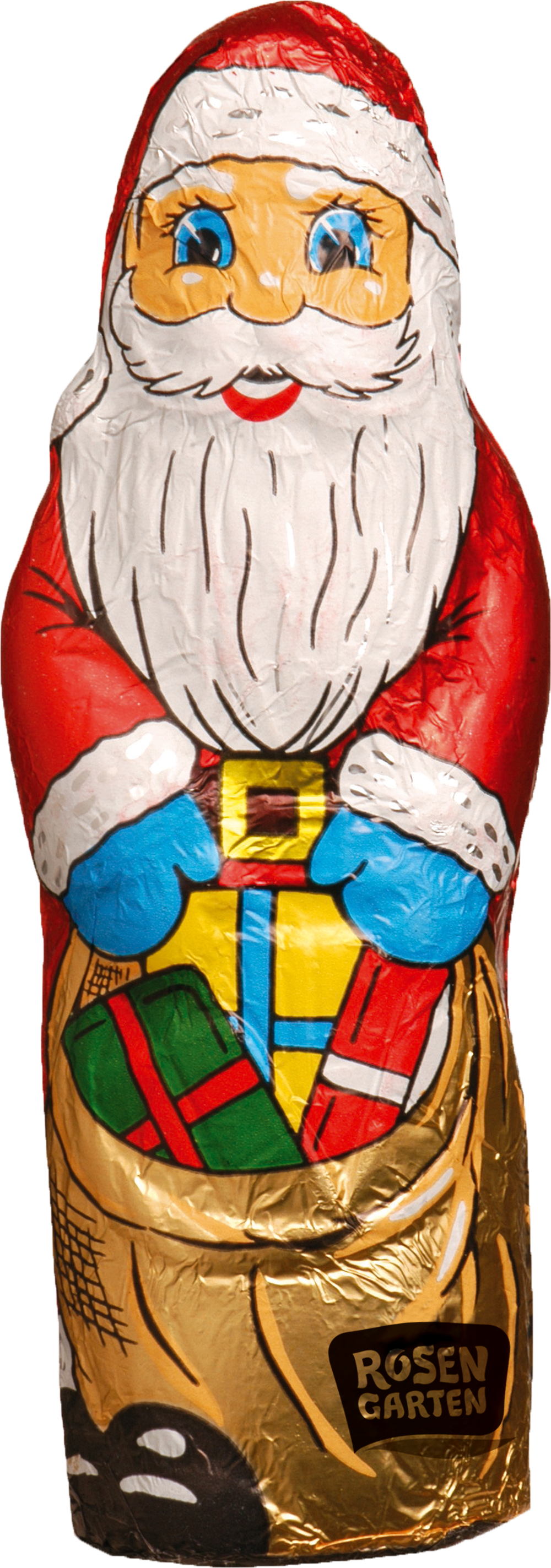 Rosengarten Weihnachtsmann in bedrucktem Stanniolpapier 50g/W