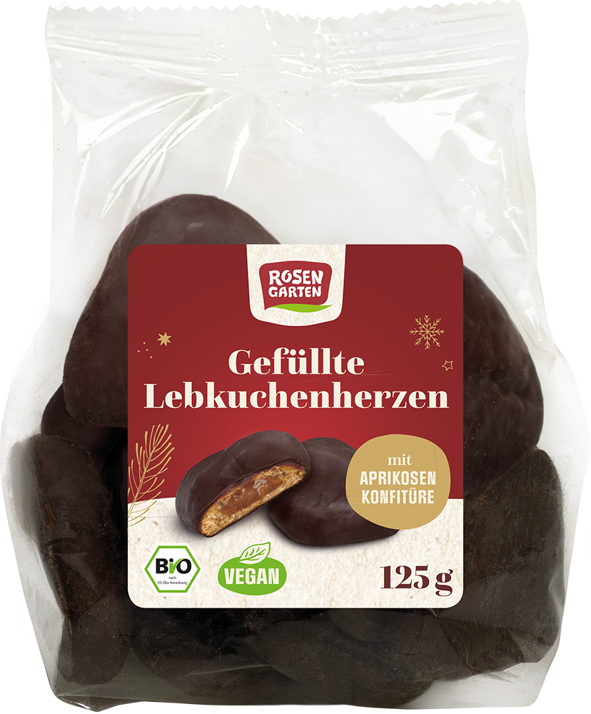 Rosengarten Lebkuchenherzen gefüllt  125g/W