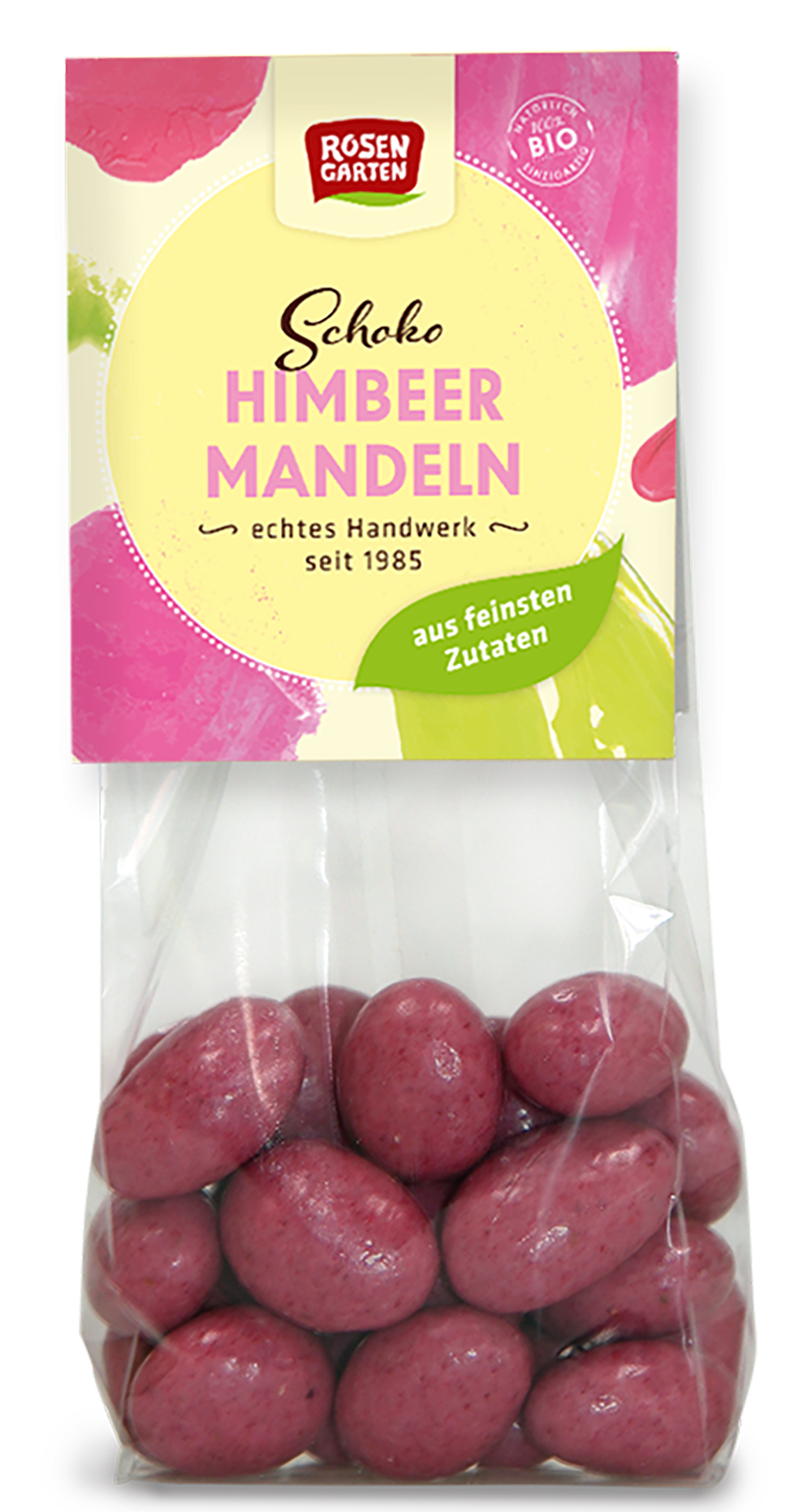 Rosengarten Schoko Himbeer-Mandeln 100g/S