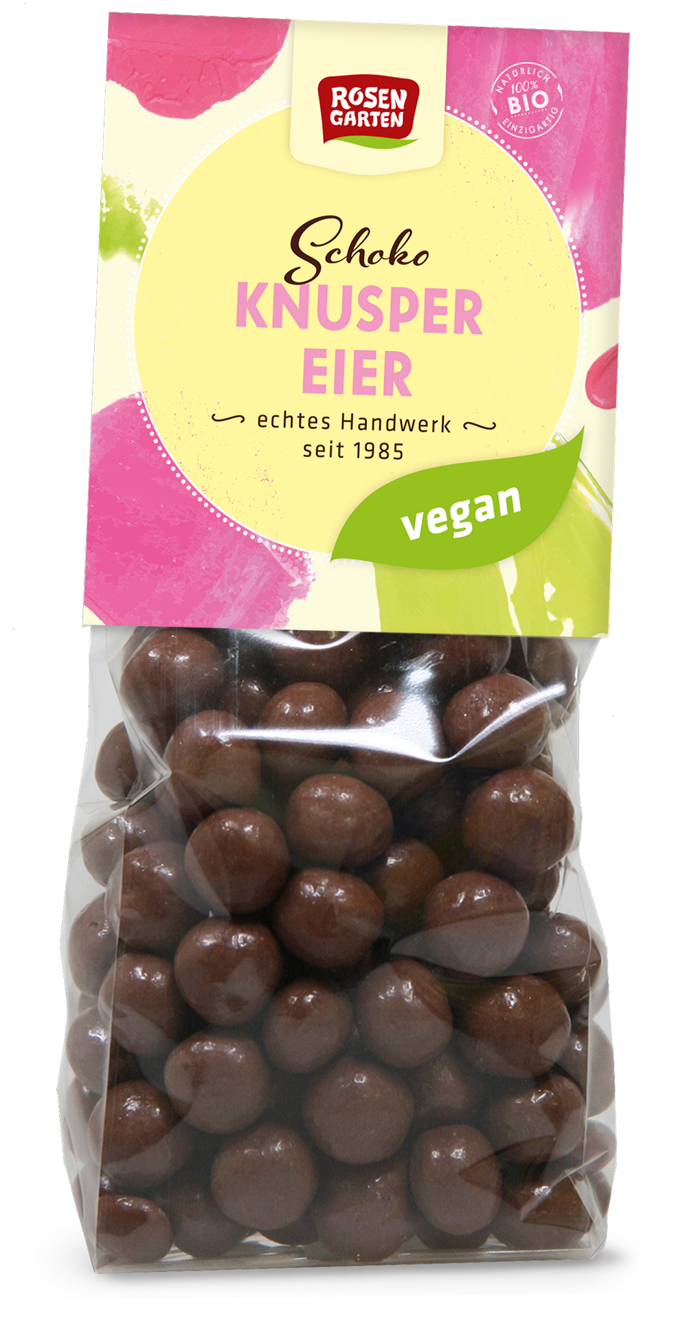 Rosengarten Schoko Knuspereier vegan 80g/S