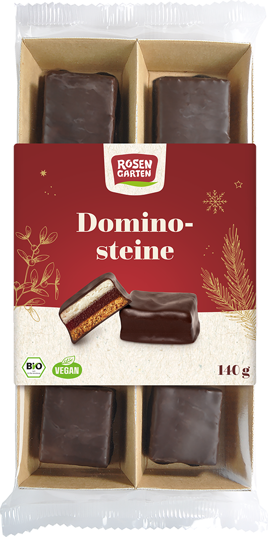 Rosengarten Dominosteine Zartbitter 140g/W