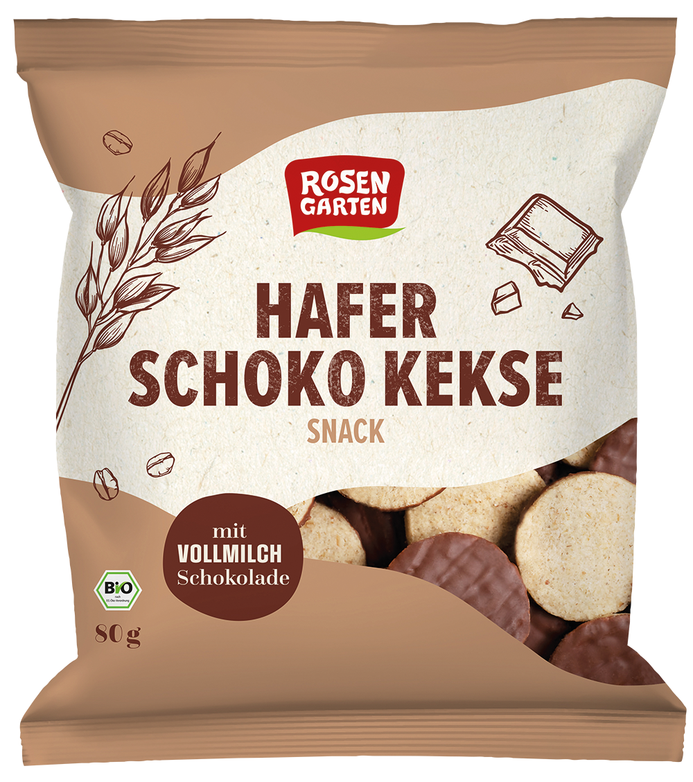 Rosengarten Hafer-Schoko-Kekse Vollmilch 80g