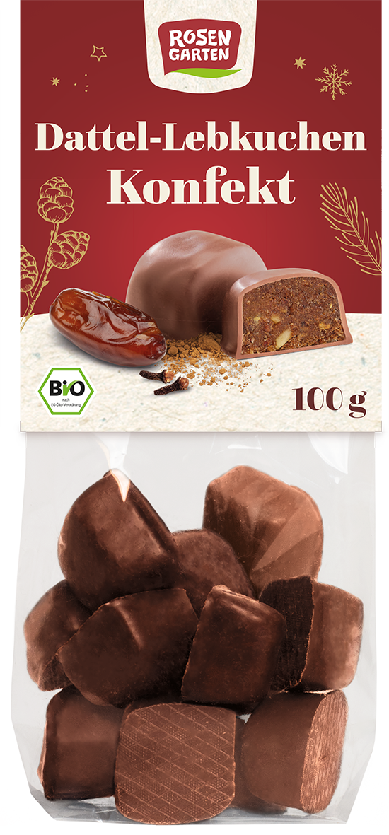 Rosengarten Dattel-Lebkuchen-Konfekt 100g/W