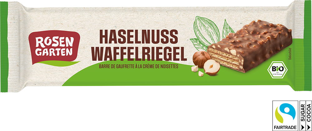Rosengarten Haselnuss-Waffelriegel 35g