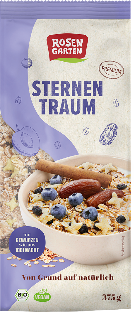 Rosengarten Sternentraum Müsli 375g
