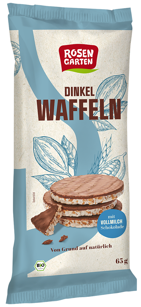 Rosengarten Dinkel-Waffeln Vollmilch 65g