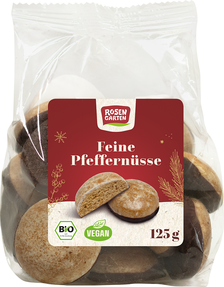 Rosengarten Pfeffernüsse mit Zartbitterboden 125g/W
