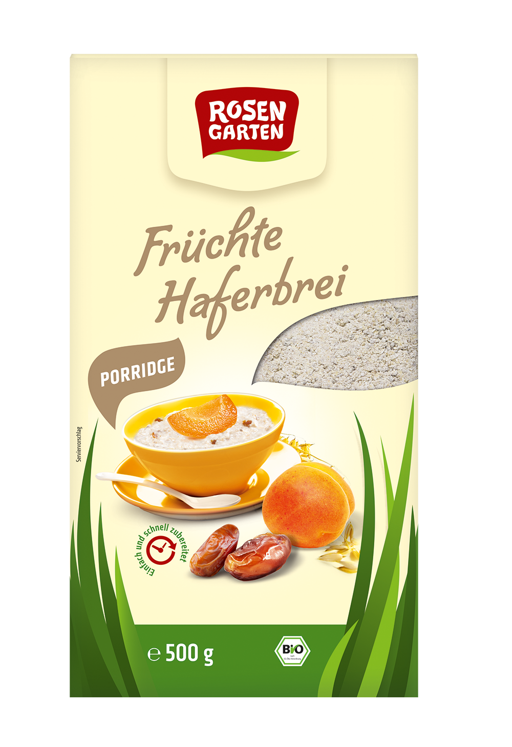 Rosengarten Porridge Früchte-Haferbrei 500g