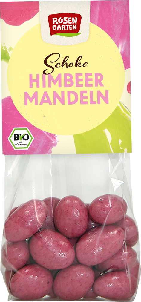 Rosengarten Schoko Himbeer-Mandeln 100g/S