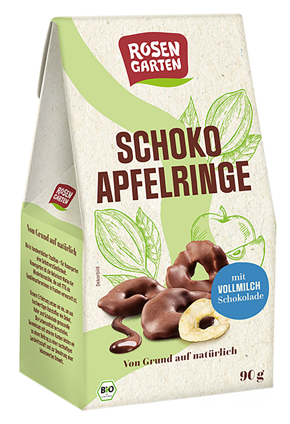 Rosengarten Schoko-Apfelringe 90g