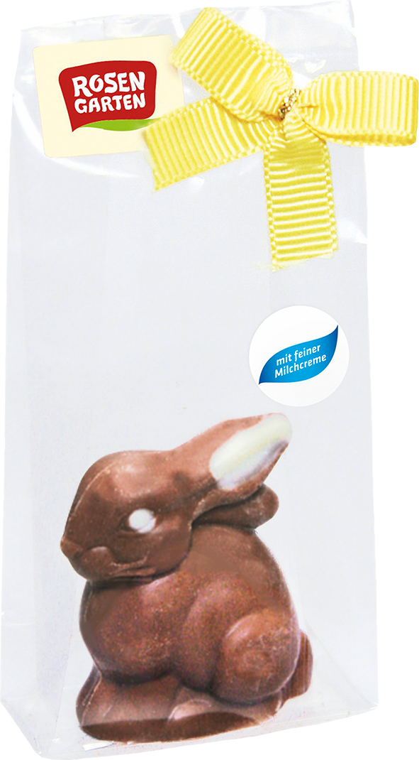 Rosengarten Vollmilch-Osterhase mit Milchcreme gefüllt 25g/S
