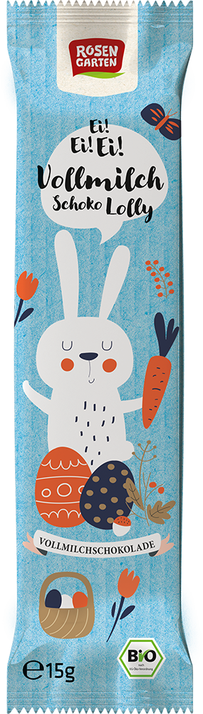 Rosengarten Vollmilch-Lolly Hase 15g/S