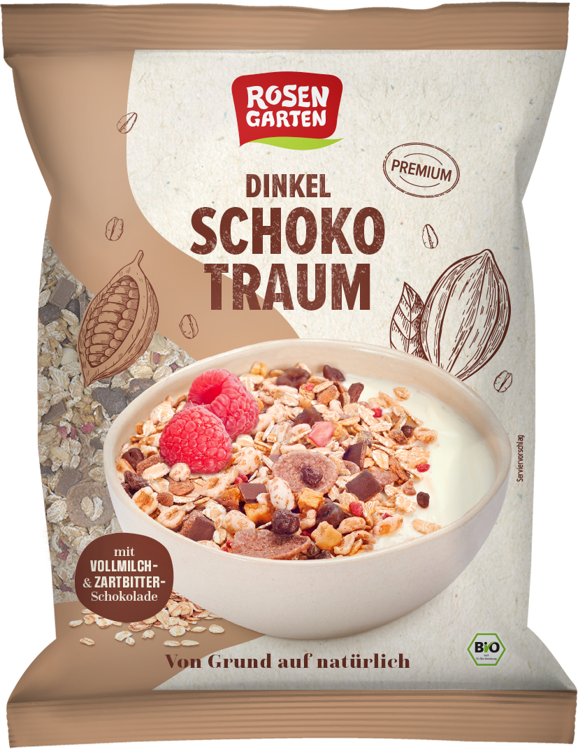 Rosengarten Dinkel-Schoko-Traum-Müsli 60g